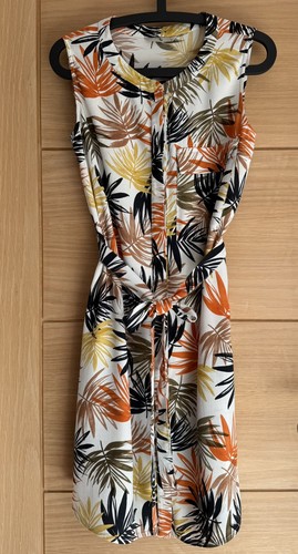 Tropical palm leaf print - tu,