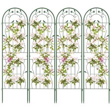 COSTWAY 4 Pack Metal Garden