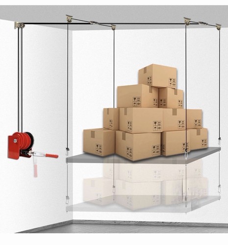 Overhead garage storage lift - garage,