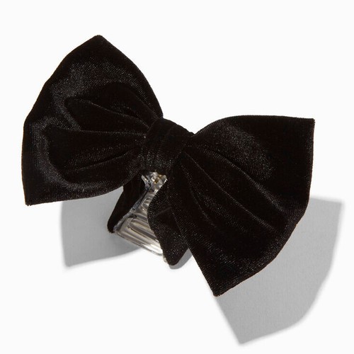 Claire black velvet bow - claire's,