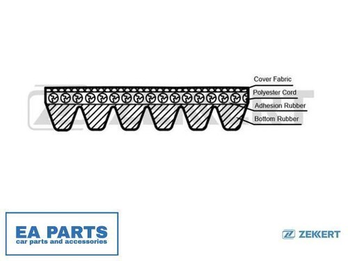 Ribbed belt for ford - v-ribbed, c-max