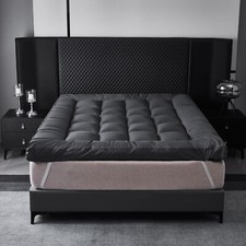Grey 10CM Deep Mattress Topper