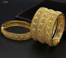 2 Pcs 24ct Dubai Gold Plated