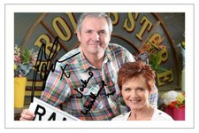 ALAN FLETCHER & JACKIE WOODBURNE Signed Autograph PHOTO Gift Print NEIGHBOURS