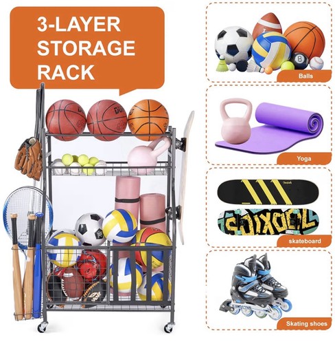 Sports equipment storage rack - equipment,
