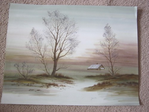 Watercolour painting - watercolour, ---