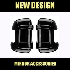 2x WING MIRROR COVERS FOR FIAT DUCATO PEUGEOT BOXER CITROEN RELAY 2007-2024