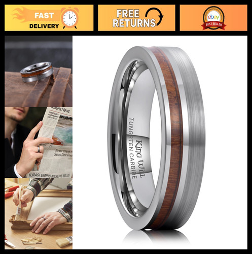 Tungsten carbide wedding band - wedding,