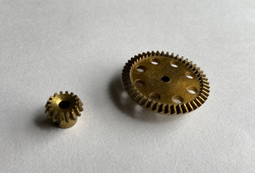 Meccano brass bevel - brass, gears