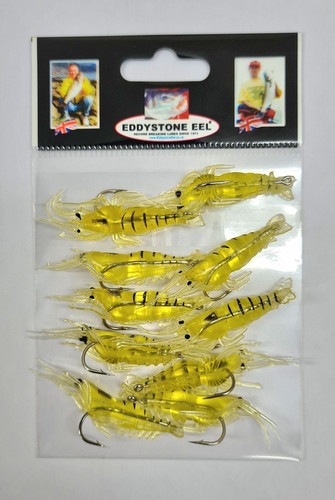 Rubber prawns complete with - prawns,