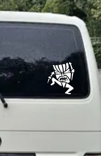 Angry tiki men - men, decal