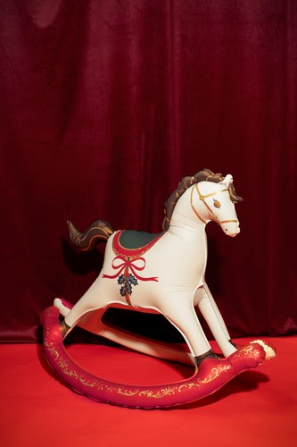 Christmas rocking horse - christmas,