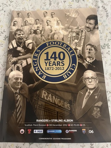 Rangers stirling albion - rangers,