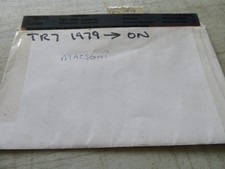 TRIUMPH TR7 1979-ON  PARTS MICRO FICHE SLIDES SET OF 2