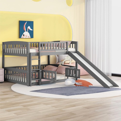 Bunk bed with - slide,full, over
