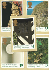 1995 Royal Mail National Trust Mint PHQ 169  (5 cards) - issued 11 April 1995