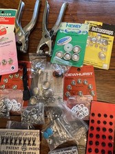Vintage Pliers Decorative Button Snap Press Stud Fasteners Bundle Job Lot