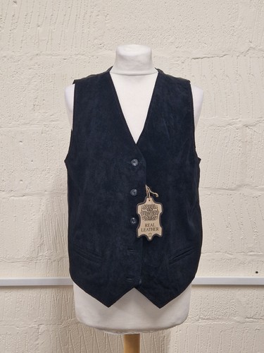 Real suede leather waistcoat - real,