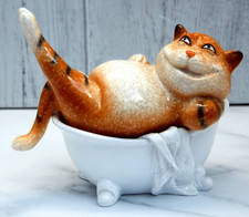 Ceramic Ginger Fat Cat Shelf