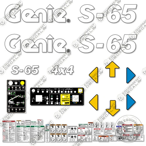 Fits genie s65 decal kit - decal, boom