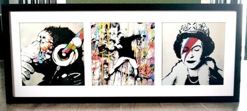 Banksy framed quality - banksy, framed-quality