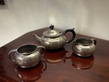 Liberty & Co Pewter Tea Set Archibald Knox, 1900’s Arts And Crafts