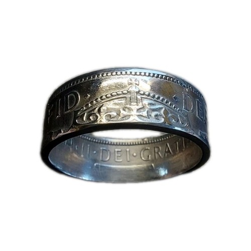 Half crown coin - half,