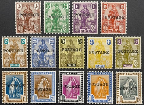 Malta 1926 allegorical set - allegorical,