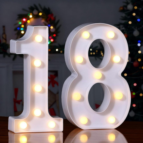 Led light numbers sign - led, up