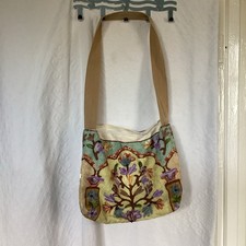 Floral Silk Embroidered Indian Crossbody/Shoulder Bag