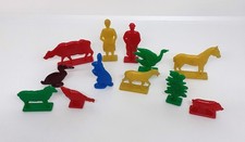Twelve Vintage Colourful Flat