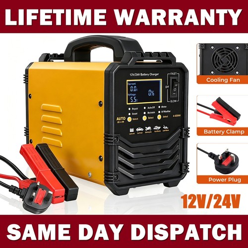 Heavy duty battery charger for - battery,