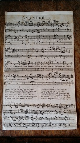 1736 antique song score - 1736,
