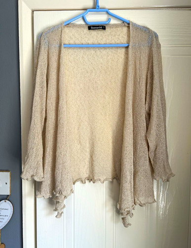 Bonmarché beige open knit - bonmarché,