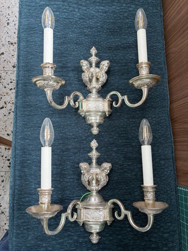 Pair antique knole house - antique,
