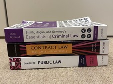 Oxford Law Textbook Bundle – Criminal Law, Contract Law, Public Law