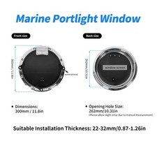 Round Inward Opening Porthole