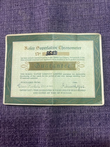 Genuine rolex vintage watch - genuine,