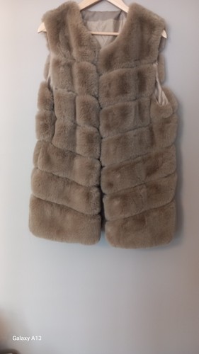 Womens lined fur gilet size - fur,