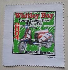 WHITLEY BAY SCOOTER CUSTOM SHOW & PARTS FAIR 2004 PATCH / LAMBRETTA / VESPA