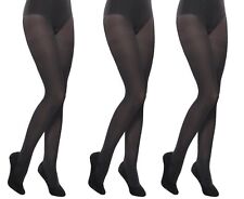 Girls Kids Children's Plain School Black Tights Age 9 -16 Years 1,2,3 Pack