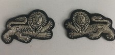 Lancs, Embroidered Mess Dress Collar Badges, Army Military, Pair, New