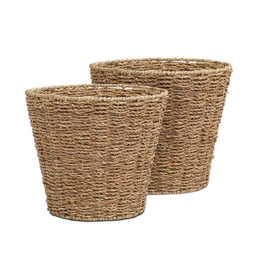 Seagrass waste paper basket - waste,