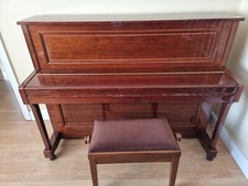 Samick upright piano with matching stool