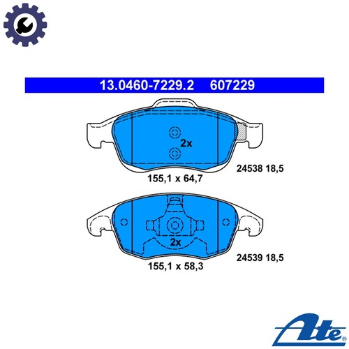Brake pad set disc - pad,
