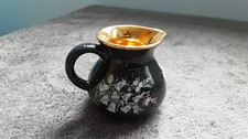 VINTAGE PRINKNASH POTTERY BLACK AND GOLD DECORATIVE SMALL JUG