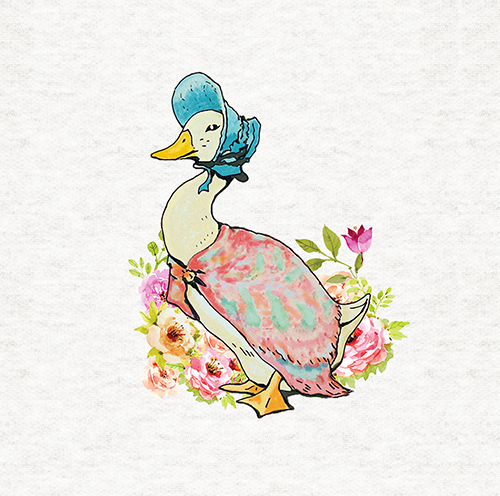 Beatrix potter jemima fabric - beatrix,