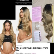 Ombre Brunette Wig Fairy Halloween Costume Long Brown LullaBellz Lacefront Wig