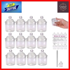 12x Small 250ml Round Plastic