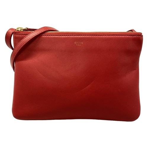 Celine trio red leather - trio,